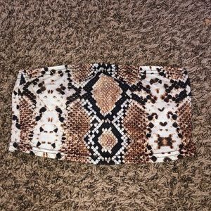 Cute strapless crop top